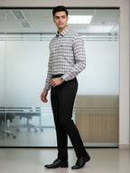 Men’s Classic Checker-ed Formal Shirt – Office Wear Set