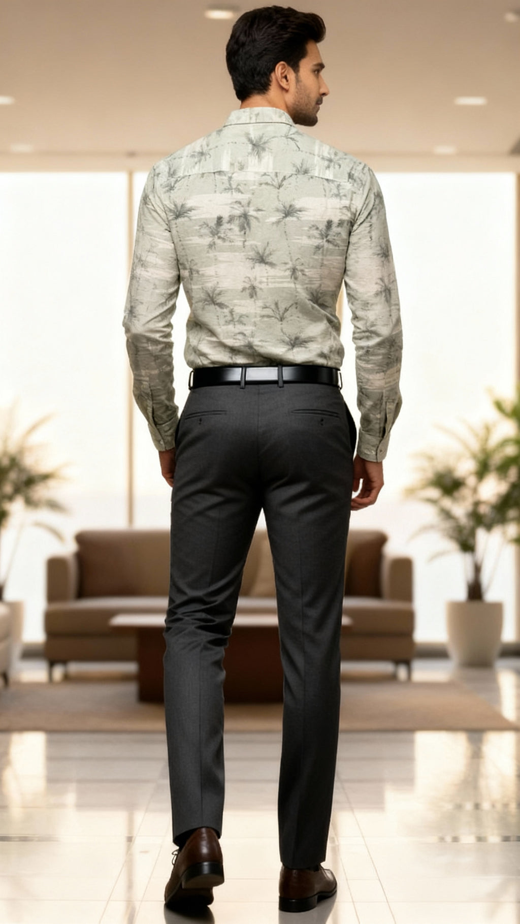 Men’s Printed Formal Shirt | Stylish Office & Casual Wear Set