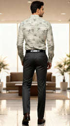 Men’s Printed Formal Shirt | Stylish Office & Casual Wear Set
