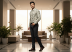 Men’s Printed Formal Shirt | Stylish Office & Casual Wear Set