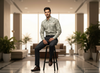 Men’s Printed Formal Shirt | Stylish Office & Casual Wear Set