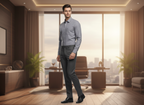 Men’s Solid Formal Shirt | Elegant Office & Business Wear Set
